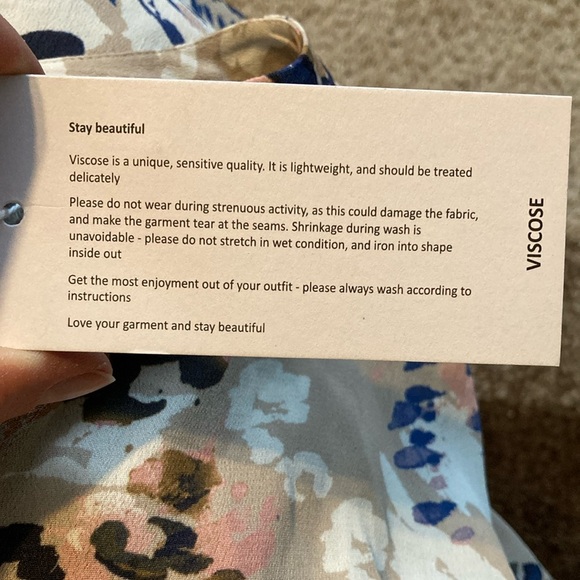 NWT fransa multicolour short sleeve flowy dress with pockets. - Picture 6 of 16